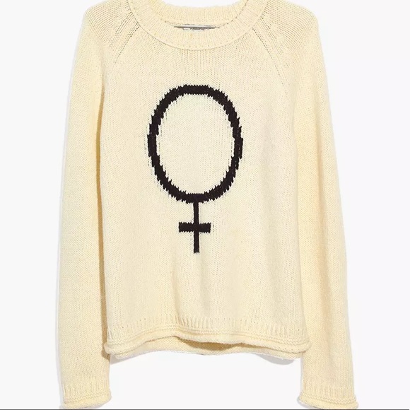 Madewell x Girls Inc. Female Symbol Keaton Pullover Sweater - Picture 1 of 6